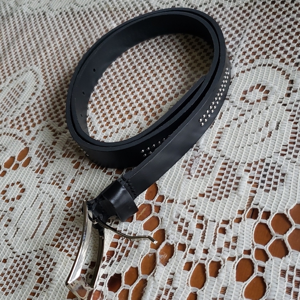 San Giorgio black studed belt woman Mediun